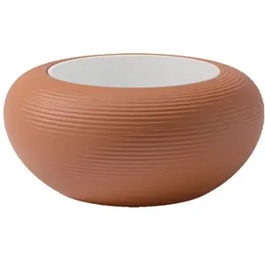 QEEBOO table basse pour l'extérieur NAMI (Terre cuite - Polyéthylène e...