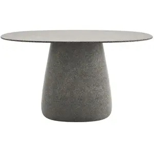 QEEBOO table pour l'extérieur COBBLE avec le plateau en GRÈS 135 cm (G...