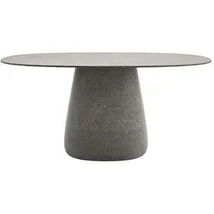 QEEBOO table pour l'extérieur COBBLE avec le plateau en GRÈS 160 cm (G...