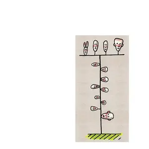 Qeeboo CARPET FAMILY TREE pas cher