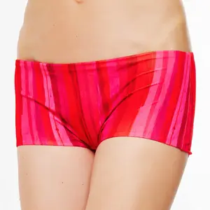 La Perla - Bas de maillot de bain shorty Summer Stripe rouge/rose 42 pas cher
