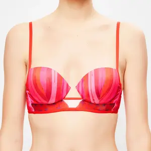 La Perla - Haut de maillot Summer Stripe à rayures rouge 100 B pas cher