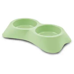 Comparateur de prix : Gamelle pour chat plastique double Martin Sellier Vert 0,6 L 3002246