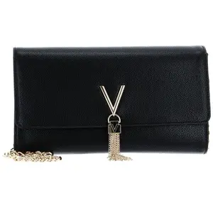Comparateur de prix : VALENTINO Pochette noir pour femme - Divina Lady Clutch Nero / Gold 179132