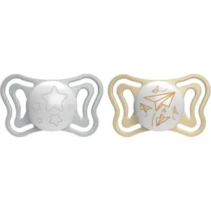 Chicco Physio Light Physio Forma Night tétine 6-16 m Grey/Gold 2 pcs