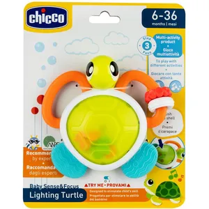 Chicco TORTUE LUMINEUSE, HOCHET ELECTRONIQUE EN FORME DE TORTUE AVEC SONS ET