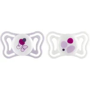 CHICCO, Sucette Light Silicone 2-6m 2pcs, Rose