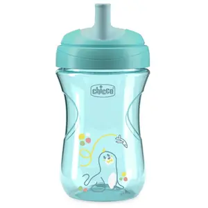 Chicco Advanced Cup 12m+ tasse d’apprentissage avec paille Teal 266 ml
