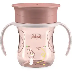 Chicco, Vaisselle + couverts pour enfants, Perfect Cup - PINK - 12m+