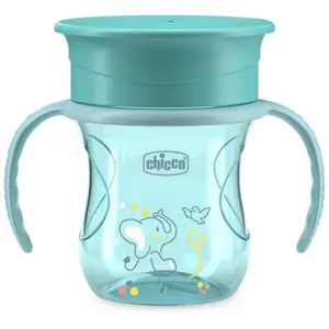 Chicco, Vaisselle + couverts pour enfants, Perfect Cup - BLUE - 12m+