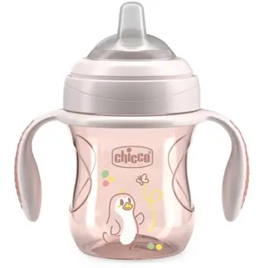 Mug pédagogique Transition CHICCO avec anses rose, 4m+