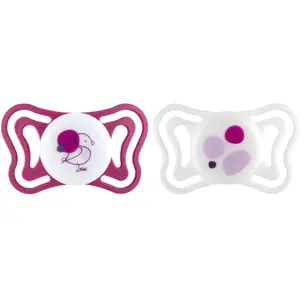 CHICCO, Sucette Light Silicone  6-16m 2 Pcs, Rose