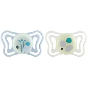 CHICCO, Sucette Light Silicone 2-6m 2pcs, Blanc