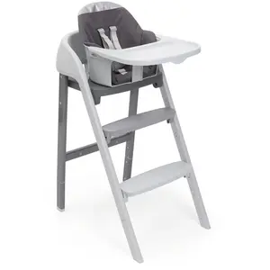 Chicco Chaise haute Crescendo Up Steel Cloud Re_lux pas cher