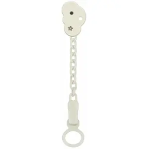 CHICCO, Clip Attache-sucette Avec Chaînette, Gris