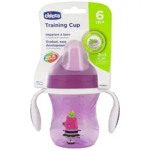 Comparateur de prix : Chicco Train tasse d’apprentissage avec supports 6m+ Violet 200 ml