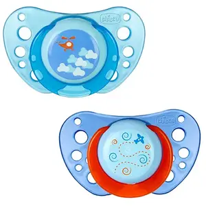 Sucettes en silicone Chicco Physio Air 6-16 mois, lot de 2 (Garçon)Vendu paratida-santediscount