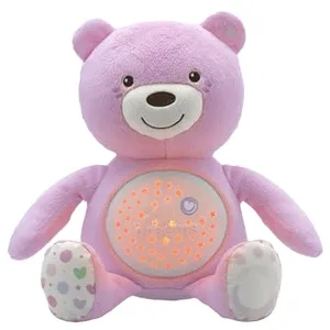 Comparateur de prix : CHICCO Ourson Projecteur Baby Bear Rose First Dreams