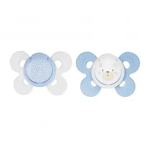 Comparateur de prix : Chicco 74931210000 Sucette Physio Comfort Silicone - Bleu - 0-6m