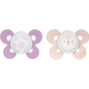 Chicco Physio Comfort 6-16m tétine Girl-Dots/Fox 2 pcs
