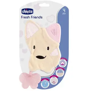 Comparateur de prix : Chicco Bavoir de Dentition Fresh Friend Rose 4+ Mois 1 Unité