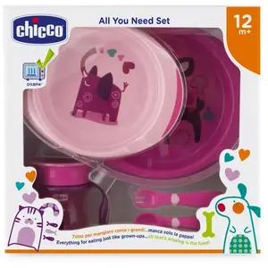 Comparateur de prix : Chicco Coffret Repas +12m Rose