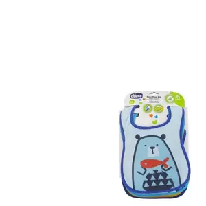 Comparateur de prix : Chicco bavoir garçons 35,5 cm coton bleu clair/jaune 3 pièces