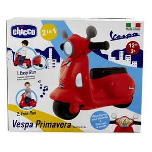 Comparateur de prix : Porteur Scooter Vespa Primavera - Rouge - Sons et Lumières - CHICCO