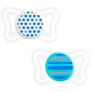 Chicco Sucette Physio Light Silicone - Boîte stérilisable - x2 - Bleu - 6-16m pas cher