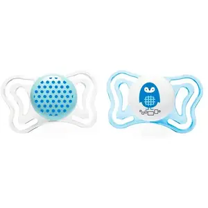 Chicco Set De 2 Sucettes Physiologiques Format Light 2-6 Mois - Bleu - Bleu pas cher