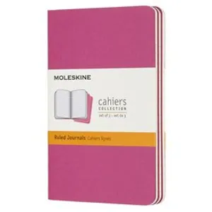 Set de 3 cahiers format de poche Moleskine lignés Rose pas cher