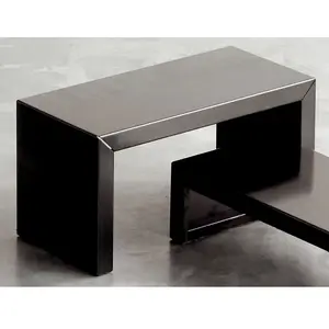 Zeus - Table d'appoint Irony - Noir - Acier phosphaté - Designer Mauri...Vendu parmade-in-design
