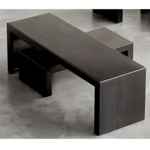 Zeus - Table d'appoint Irony - Noir - Acier phosphaté - Designer Mauri...Vendu parmade-in-design