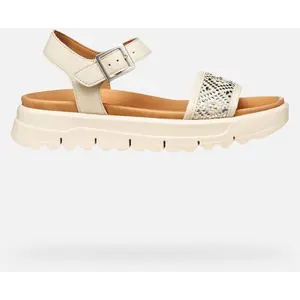 GEOX Xand 2.1s Femme Blanc Cassé 41 pas cher