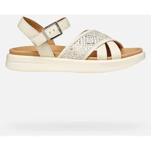 GEOX Xand 2s Femme Blanc Cassé 41 pas cher