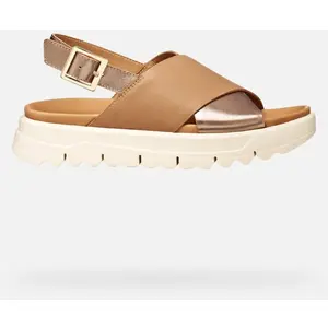 GEOX Xand 2.1s Femme Beige/beige Foncé 38 pas cher