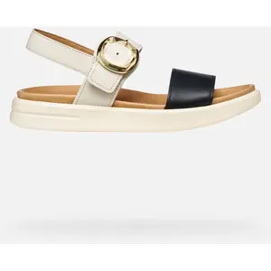 GEOX Xand 2s Femme Beige Clair/noir 36 pas cher
