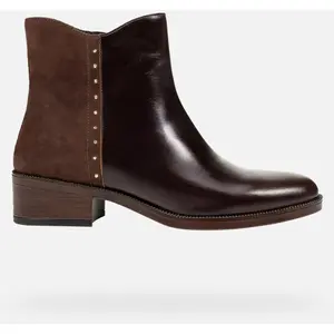 Bottines femme Geox Camexia Marron 39 D565EE_0AA21_C6006 pas cher