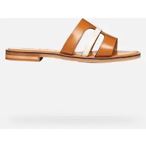 GEOX Maddalusia C Femme Tabac/blanc Cassé 41 pas cher