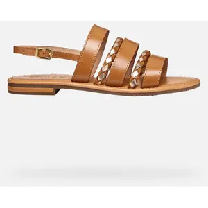 GEOX Sozy S Femme Tabac/or Clair 38 pas cher