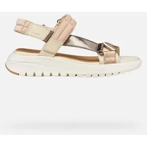 GEOX Flextride S Femme Blanc Cassé/beige Foncé 36 pas cher