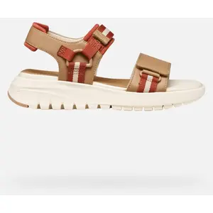 GEOX Flextride S Femme Beige/brique 35 pas cher