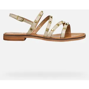 GEOX Maddalusia C Femme Blanc Cassé 38 pas cher