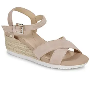 Comparateur de prix : Sandales compensées femme Geox Ischia Corda B Beige 36 D55HHB_00020_C8191