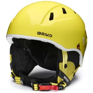 Briko Helmet Mixte Enfant, Shiny Starship Yellow White Animal, S pas cher