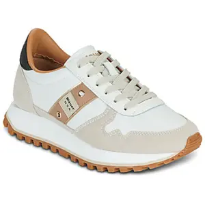 Blauer pour femme. S6MILLEN03 Trainers Millen 03 beige (36), Cuir, Plat, Lacets, Casuel