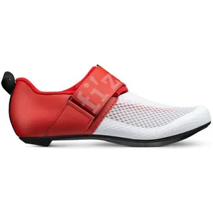 Chaussures de triathlon fizik hydra blanc rouge pas cher