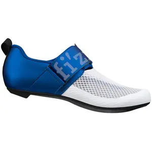 Chaussures de triathlon fizik hydra blanc bleu pas cher