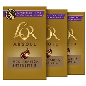 L'OR Lot de 12   Café moulu L’OR Absolu - 12x250g pas cher