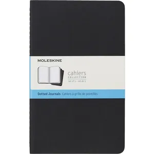 Moleskine Cahier grand format pointille noir 3ex pas cher